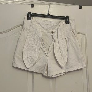 White free people shorts